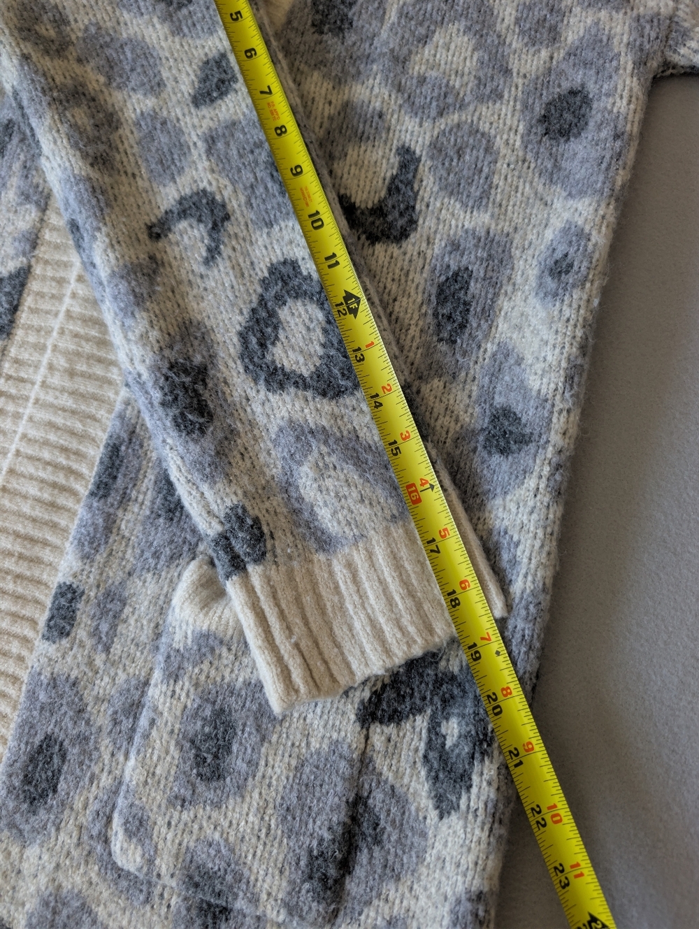 Joseph A Animal Print Neutral Open Front Cardigan Cozy Core Elevated Loungewear image 10